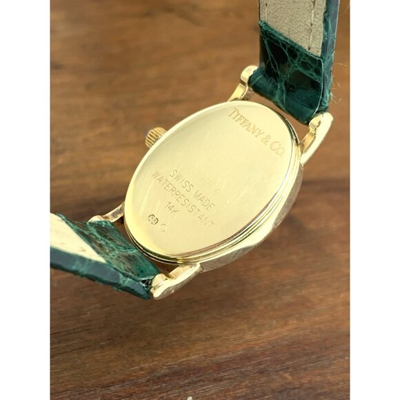 Tiffany & Co. Women's Watch 14K Yellow Gold Case Swiss Quartz White Dial 18mm - Picture 5 of 12